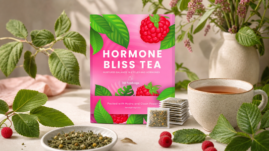 Raspberry leaf and spearmint herbal tea
